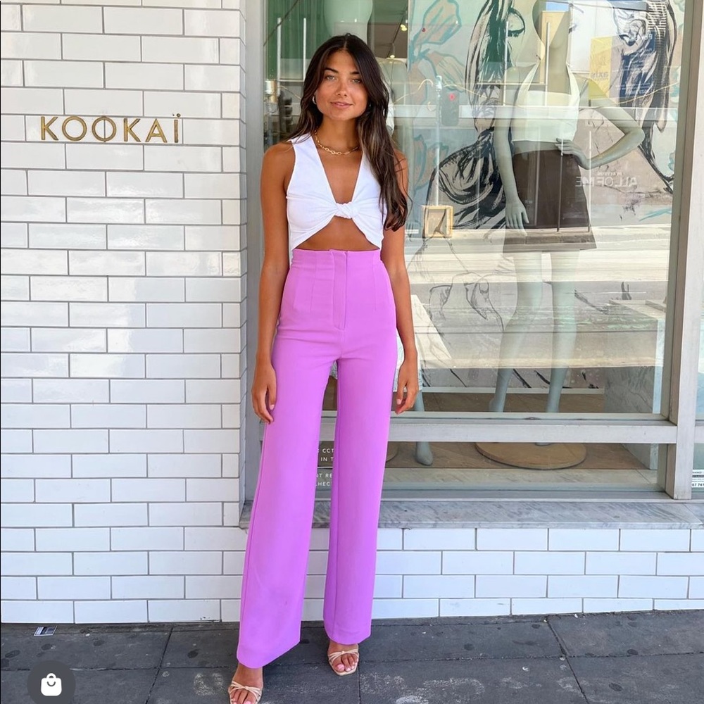 Orchid tailored high waisted pant